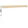 Toldo retráctil automático amarillo y blanco 3,5x2,5 m de , Toldos - Ref: Foro24-3154482, Precio: 271,71 €, Descuento: %