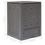 Compostador de jardín 3 uds plástico ratán 60x60x83 cm 900 L by , Composters - Ref: Foro24-278918, Price: 269,23 €, Discount: %