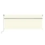 Toldo manual retráctil con persiana y LEDs 4,5x3 m color crema de , Toldos - Ref: Foro24-3069442, Precio: 419,46 €, Descuento: %