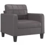Juego de sofás con cojines 3 piezas cuero sintético gris de , Sofás - Ref: Foro24-3201350, Precio: 580,76 €, Descuento: %