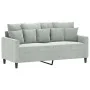 Juego de sofás con cojines 3 piezas terciopelo gris claro by , Sofas - Ref: Foro24-3201710, Price: 503,51 €, Discount: %
