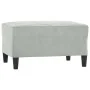 Juego de sofás con cojines 3 piezas terciopelo gris claro by , Sofas - Ref: Foro24-3201710, Price: 503,51 €, Discount: %