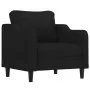 Juego de sofás con cojines 3 piezas tela negro de , Sofás - Ref: Foro24-3201790, Precio: 666,93 €, Descuento: %