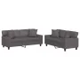 Juego de sofás con cojines 2 piezas cuero sintético gris de , Sofás - Ref: Foro24-3201926, Precio: 534,28 €, Descuento: %