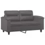 Juego de sofás con cojines 3 piezas cuero sintético gris de , Sofás - Ref: Foro24-3202379, Precio: 541,05 €, Descuento: %