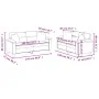 Juego de sofás con cojines 2 piezas cuero sintético negro by , Sofas - Ref: Foro24-3202372, Price: 486,63 €, Discount: %