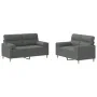 Juego de sofás con cojines 2 piezas tela gris oscuro de , Sofás - Ref: Foro24-3201585, Precio: 433,93 €, Descuento: %