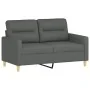 Juego de sofás con cojines 2 piezas tela gris oscuro de , Sofás - Ref: Foro24-3201585, Precio: 433,93 €, Descuento: %