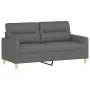 Juego de sofás con cojines 2 piezas tela gris oscuro de , Sofás - Ref: Foro24-3201585, Precio: 433,93 €, Descuento: %