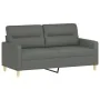 Juego de sofás con cojines 3 piezas tela gris oscuro by , Sofas - Ref: Foro24-3201593, Price: 488,90 €, Discount: %
