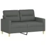 Juego de sofás con cojines 2 piezas tela gris oscuro by , Sofas - Ref: Foro24-3201617, Price: 507,78 €, Discount: %