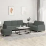 Juego de sofás con cojines 3 piezas tela gris oscuro by , Sofas - Ref: Foro24-3202127, Price: 525,61 €, Discount: %