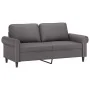 Juego de sofás con cojines 3 piezas cuero sintético gris de , Sofás - Ref: Foro24-3202167, Precio: 527,85 €, Descuento: %