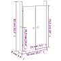Puertas de cocina exterior 2 uds madera maciza pino 50x9x82 cm by , cabinet doors - Ref: Foro24-832358, Price: 47,46 €, Disco...