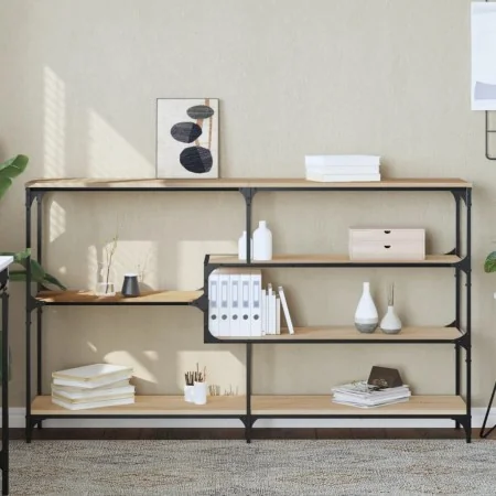 Mesa consola madera contrachapada roble Sonoma 160x32x95 cm by , Side tables - Ref: Foro24-833956, Price: 98,66 €, Discount: %