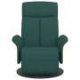 Sillón reclinable con reposapiés tela verde oscuro de , Sillones - Ref: Foro24-356525, Precio: 240,37 €, Descuento: %