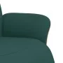 Sillón reclinable con reposapiés tela verde oscuro de , Sillones - Ref: Foro24-356525, Precio: 240,37 €, Descuento: %