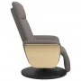 Sillón reclinable de masaje con reposapiés tela gris taupe de , Sillones - Ref: Foro24-356538, Precio: 259,81 €, Descuento: %