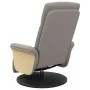 Sillón reclinable de masaje con reposapiés tela gris taupe de , Sillones - Ref: Foro24-356538, Precio: 259,81 €, Descuento: %