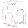 Sillón reclinable de masaje con reposapiés tela gris taupe de , Sillones - Ref: Foro24-356538, Precio: 259,81 €, Descuento: %