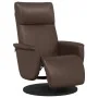 Sillón reclinable con reposapiés cuero sintético marrón de , Sillones - Ref: Foro24-356546, Precio: 210,06 €, Descuento: %