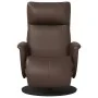 Sillón reclinable con reposapiés cuero sintético marrón de , Sillones - Ref: Foro24-356546, Precio: 210,06 €, Descuento: %