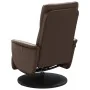 Sillón reclinable con reposapiés cuero sintético marrón de , Sillones - Ref: Foro24-356546, Precio: 210,06 €, Descuento: %