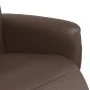 Sillón reclinable con reposapiés cuero sintético marrón de , Sillones - Ref: Foro24-356546, Precio: 210,06 €, Descuento: %