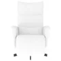 Sillón reclinable con reposapiés cuero sintético blanco de , Sillones - Ref: Foro24-356590, Precio: 216,89 €, Descuento: %
