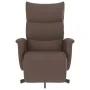 Sillón reclinable con reposapiés cuero sintético marrón de , Sillones - Ref: Foro24-356586, Precio: 216,86 €, Descuento: %