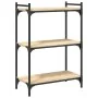 Librería 3 estantes madera ingeniería roble Sonoma 60x30x86 cm by , Bookcases and shelves - Ref: Foro24-837648, Price: 42,98 ...