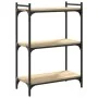 Librería 3 estantes madera ingeniería roble Sonoma 60x30x86 cm by , Bookcases and shelves - Ref: Foro24-837648, Price: 42,98 ...