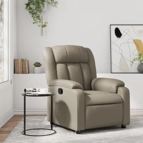 Sillón reclinable de cuero sintético color capuchino de , Sillones - Ref: Foro24-373566, Precio: 226,34 €, Descuento: %