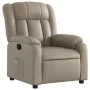 Sillón reclinable de cuero sintético color capuchino by , Armchairs - Ref: Foro24-373566, Price: 226,34 €, Discount: %