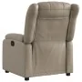 Sillón reclinable de cuero sintético color capuchino by , Armchairs - Ref: Foro24-373566, Price: 226,34 €, Discount: %