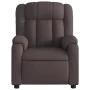 Sillón reclinable de tela marrón oscuro de , Sillones - Ref: Foro24-373579, Precio: 225,89 €, Descuento: %