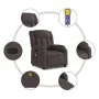 Sillón de masaje reclinable de tela marrón oscuro de , Sillones - Ref: Foro24-373591, Precio: 235,15 €, Descuento: %