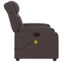 Sillón de masaje reclinable de tela marrón oscuro de , Sillones - Ref: Foro24-373591, Precio: 235,15 €, Descuento: %