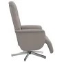 Sillón reclinable de masaje con reposapiés tela gris taupe de , Sillones - Ref: Foro24-356578, Precio: 225,51 €, Descuento: %