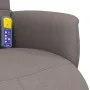 Sillón reclinable de masaje con reposapiés tela gris taupe de , Sillones - Ref: Foro24-356578, Precio: 225,51 €, Descuento: %