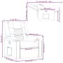 Sillón reclinable de cuero sintético crema de , Sillones - Ref: Foro24-374120, Precio: 262,40 €, Descuento: %