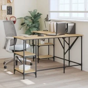Escritorio madera de ingeniería roble Sonoma 139x139x75 cm von , Schreibtische - Ref: Foro24-837593, Preis: 102,49 €, Rabatt: %