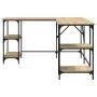 Escritorio madera de ingeniería roble Sonoma 139x139x75 cm von , Schreibtische - Ref: Foro24-837593, Preis: 102,49 €, Rabatt: %