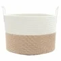 Cesta de almacenaje algodón marrón y blanco Ø51x33 cm de , Cestas - Ref: Foro24-358492, Precio: 40,92 €, Descuento: %