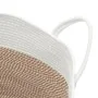 Cesta de almacenaje algodón marrón y blanco Ø51x33 cm de , Cestas - Ref: Foro24-358492, Precio: 40,92 €, Descuento: %
