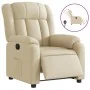 Sillón reclinable eléctrico de tela crema de , Sillones - Ref: Foro24-3205301, Precio: 278,49 €, Descuento: %