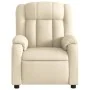 Sillón reclinable eléctrico de tela crema de , Sillones - Ref: Foro24-3205301, Precio: 278,49 €, Descuento: %