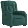 Silla de masaje reclinable de pie de tela verde oscura de , Sillones - Ref: Foro24-3205334, Precio: 335,23 €, Descuento: %