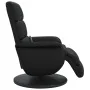 Sillón reclinable masaje con reposapiés cuero sintético negro de , Sillones - Ref: Foro24-356724, Precio: 281,76 €, Descuento: %