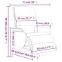 Sillón reclinable masaje con reposapiés cuero sintético negro de , Sillones - Ref: Foro24-356724, Precio: 281,76 €, Descuento: %